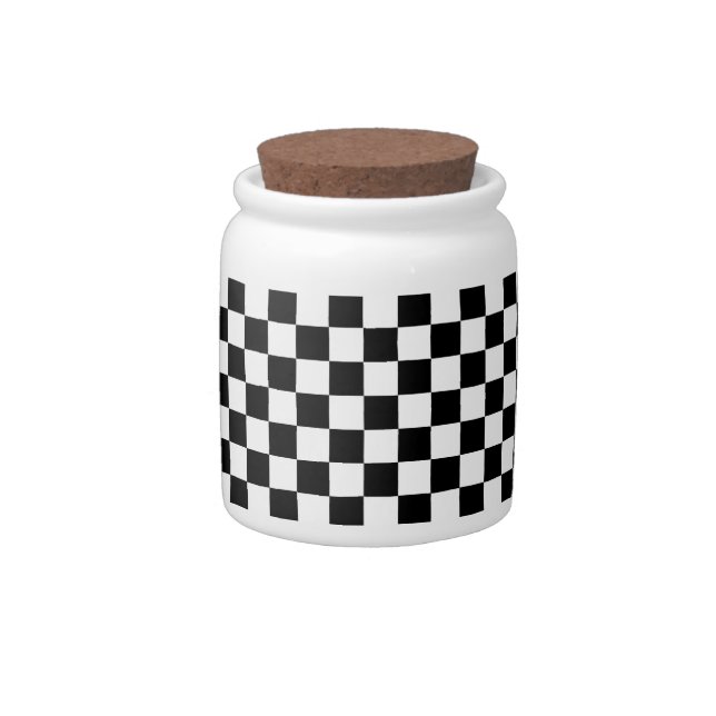 Black & White Fun ~ COOKIE JAR 10oz (Right)