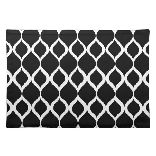 Black and White Checkered Cotton Placemat