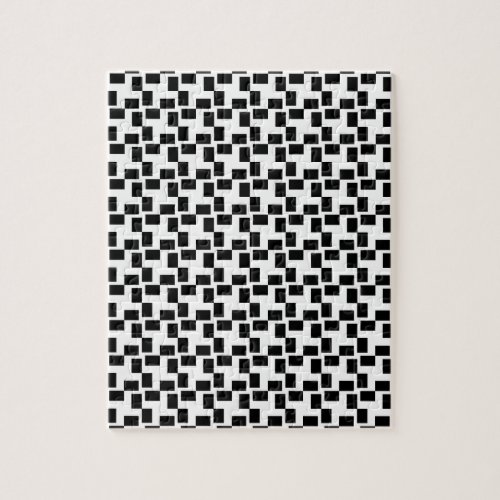 Black  White Geometric Impossible Puzzle