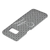Black & White Geometric Initial Monogram Uncommon Samsung Galaxy Case (Top)