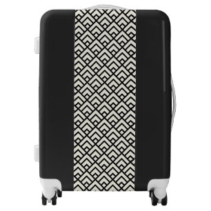 Black & White Geometric Pattern Luggage