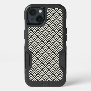 Black & White Geometric Pattern iPhone 13 Case