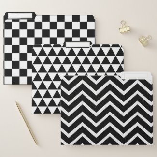 black&white geometric patterns