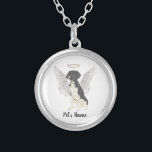 Black & White German Shorthaired Pointer Sympathy Silver Plated Necklace<br><div class="desc">There are some who bring a light so great to the world, that even after they are gone, their light remains. Let a sweet necklace bring comfort to your heavy heart as you take a moment to remember your beloved black and white german shorthaired pointer. For the most thoughtful gifts,...</div>