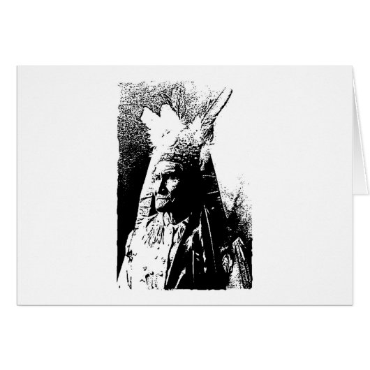 Black & White Geronimo Cards (Front Horizontal)