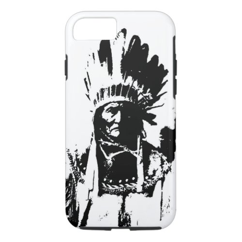 Black  White Geronimo iPhone 87 Case