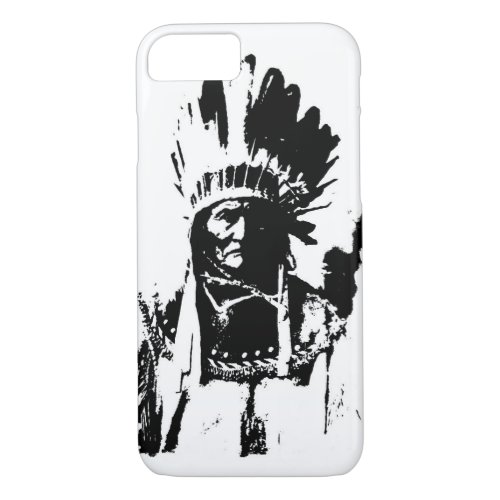 Black  White Geronimo iPhone 7 Case