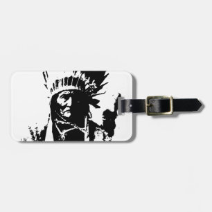 Black & White Geronimo Luggage Tag