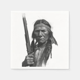 Black & White Geronimo Napkins