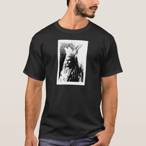 Black  White Geronimo T_Shirt