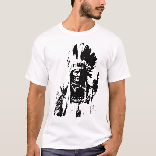 Black  White Geronimo T_Shirt