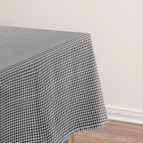 Black_White Gingham_52x70 COTTON TABLECLOTH