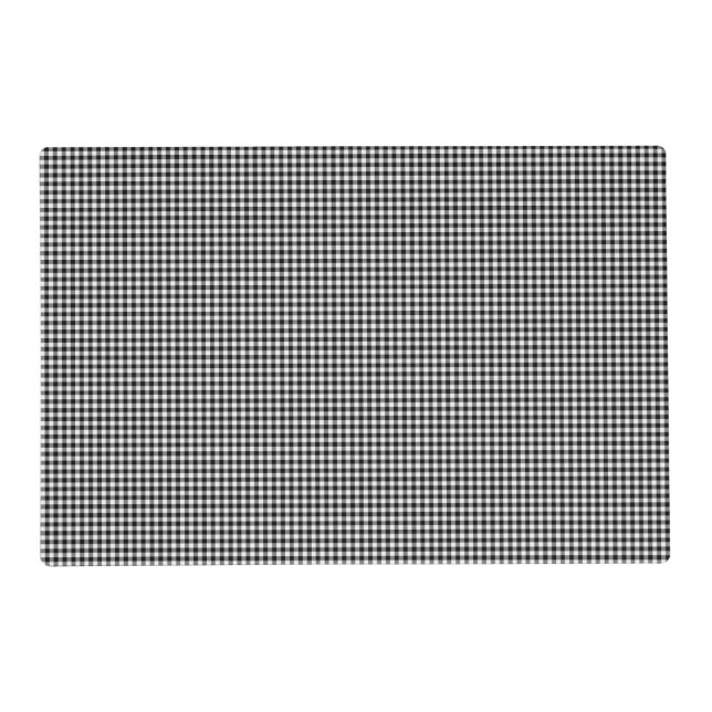 Black-White Gingham-PAPER PARTY PLACEMATS (Front)
