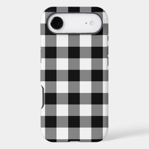 Black White Gingham Pattern iPhone 17 Air Case