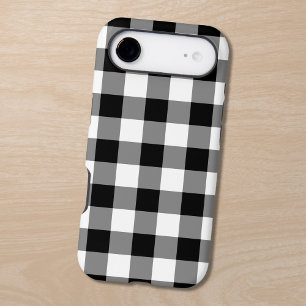 Black White Gingham Pattern iPhone 17 Air Case