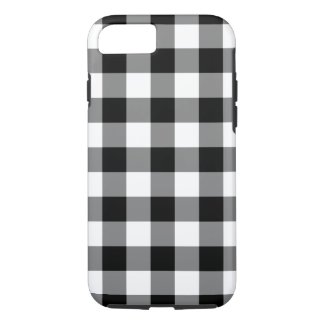 Black & White Gingham Pattern iPhone 8/7 Plus Case