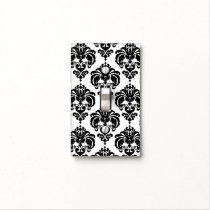 Black & White Glam Pattern Modern Chic Light Switch Cover