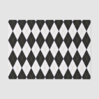 Black | White | Gold Argyle Pattern