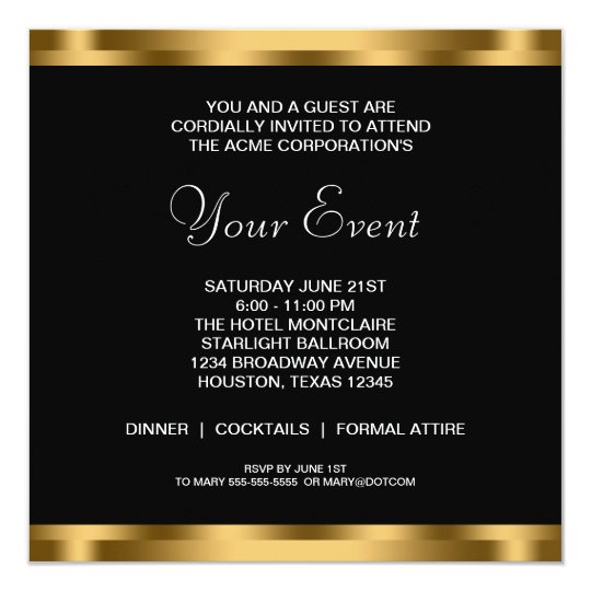 event invitation card