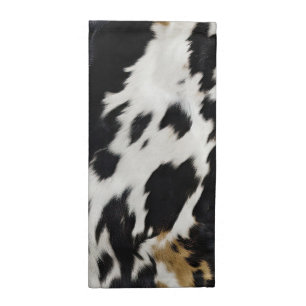 Black White Gold Cowhide Cloth Napkin