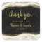 Black White & Gold Geode Agate Wedding Thank You