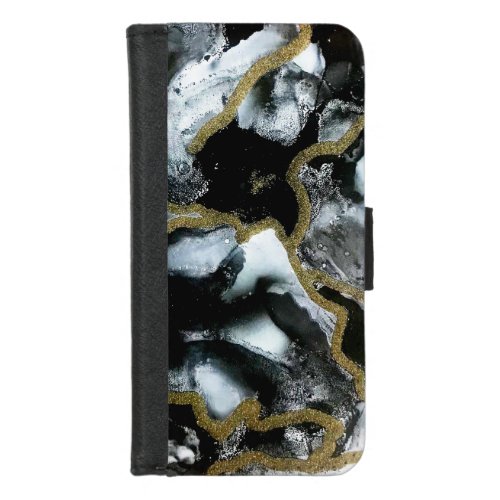 Black White  Gold Iphone 87 Case  ModernChic