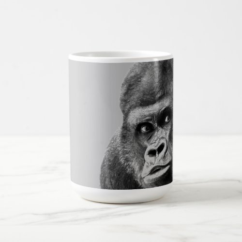 Black White Gorilla Coffee Mug