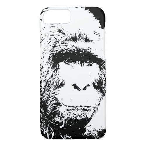 Black  White Gorilla iPhone 7 Case
