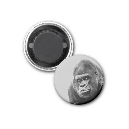 Black White Gorilla Magnet