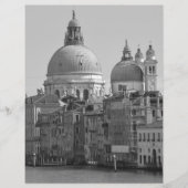 Black White Grand Canal Venice Italy Travel (Front)