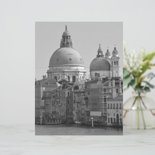 Black White Grand Canal Venice Italy Travel (Standing Front)