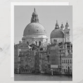 Black White Grand Canal Venice Italy Travel (Front/Back)