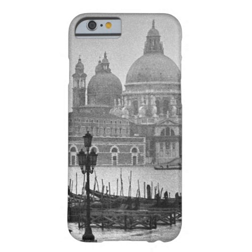 Black White Grand Canal Venice Italy Travel Barely There iPhone 6 Case