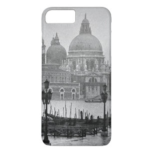 Black White Grand Canal Venice Italy Travel iPhone 8 Plus/7 Plus Case
