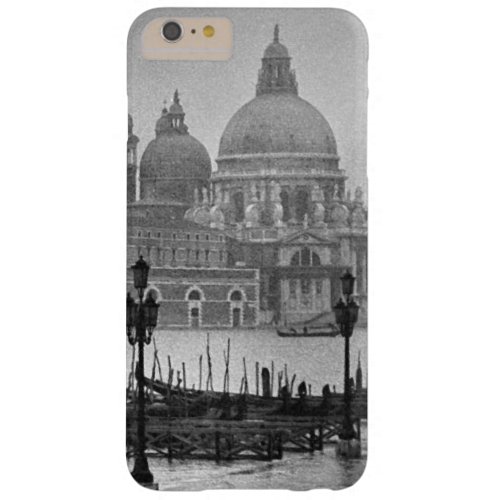 Black White Grand Canal Venice Italy Travel Barely There iPhone 6 Plus Case
