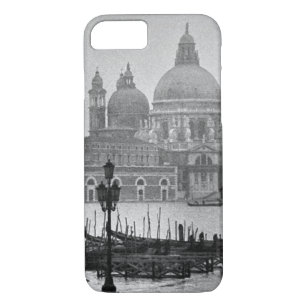 Black White Grand Canal Venice Italy Travel iPhone 8/7 Case