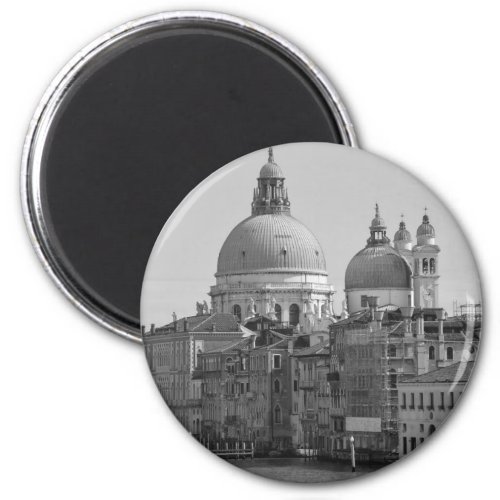 Black White Grand Canal Venice Italy Travel Magnet