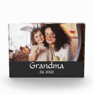 Black White Grandma Established Bold Photo Acrylic Award