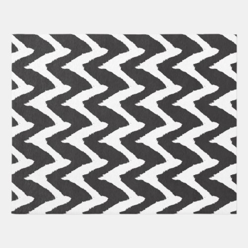 Black White Graphic  Outdoor Rug