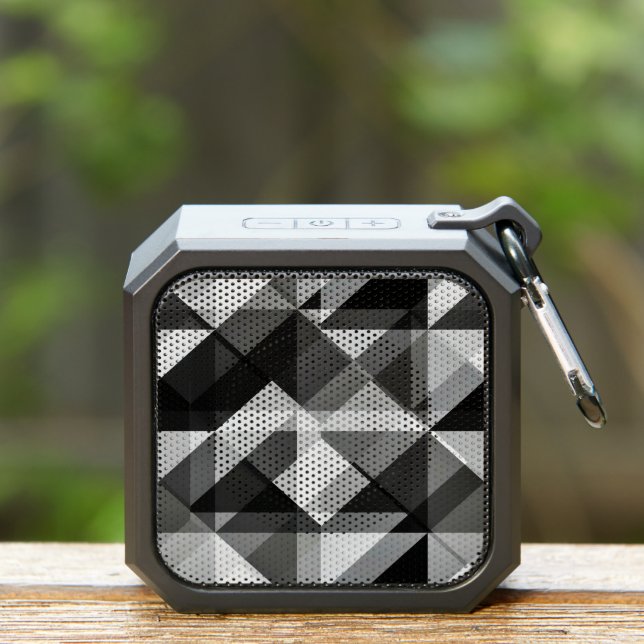 Black White Gray Abstract Shapes Art Speaker (Insitu(Outdoor))