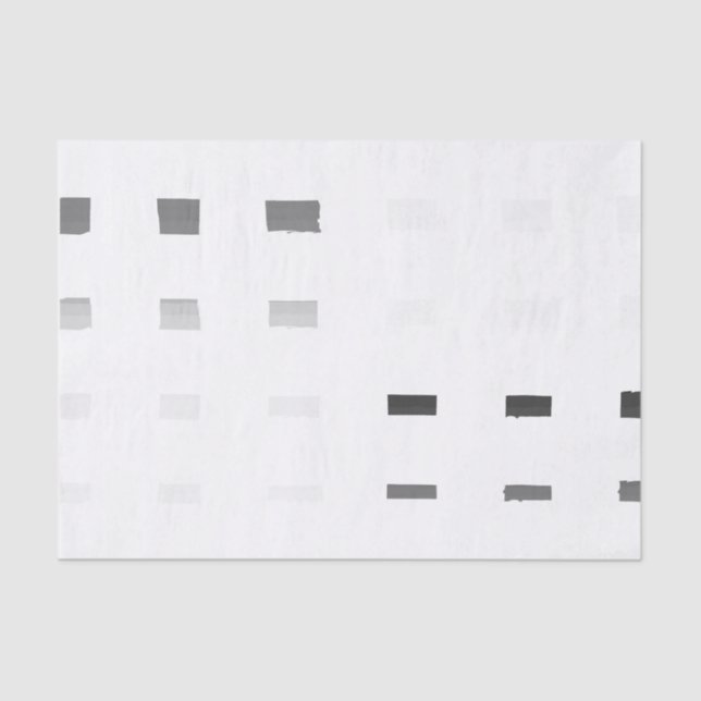 Black, White, Gray Art Print 1 Tissue Paper (Front)