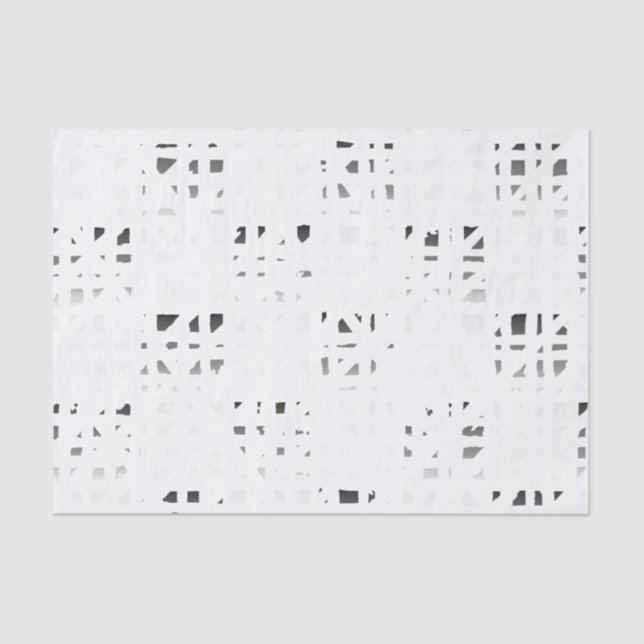 Black, White, Gray Art Print 2 Tissue Paper (Front)