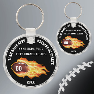Black, White, Gray, Cheap Football Gifts, Football Keychain