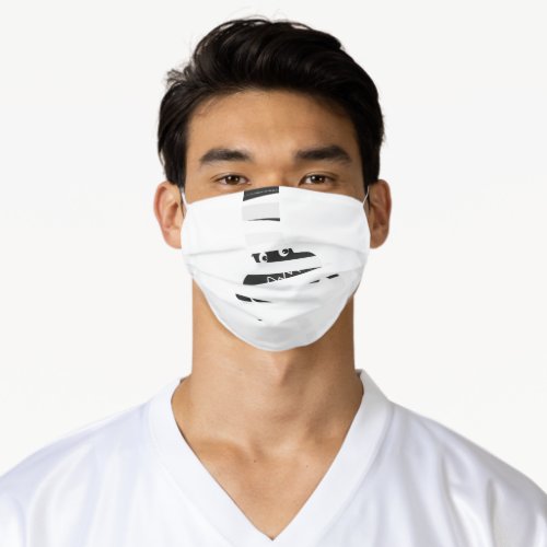 black white gray halloween mommy character  adult cloth face mask