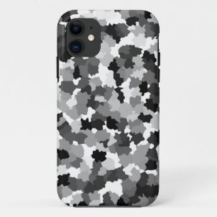 Black White Gray Pattern iPhone 11 Case