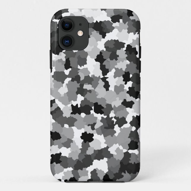 Black White Gray Pattern Case-Mate iPhone Case (Back)