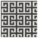 black white greek key fabric
