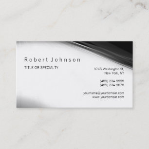 Black White Grey Pattern Business Card