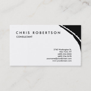 Black White Grey Pattern Business Card