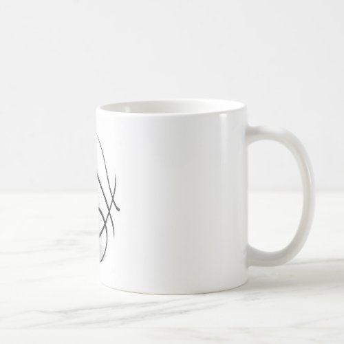 Black White Grey Trendy Pop Art Basketball Coffee Mug